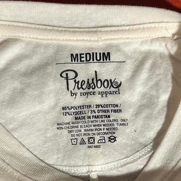 Cream/white montana griz cropped tee - Picture 2 of 3